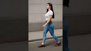 Sexy Woman walking #curves #tightjeans #sexywomen #beautifulwomen #aiwomen #candid