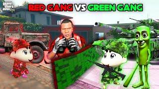 GTA5 : SHINCHAN RED GAND VS FRANKLIN GREEN GANG FIGHT