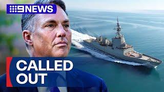 Defence minister calls out China’s naval aggression | 9 News Australia