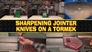 Sharpening Jointer Knives On A Tormek