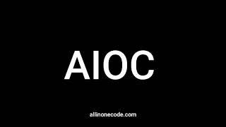 AIOC (all in one code) Is Back With New And Improved Website | AIOC | All In One Code