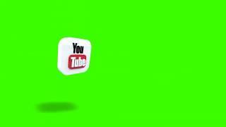 Green Screen 3D Social Media Lower Third  |Youtube,Twitter And Facebook Subscribe  Animation |