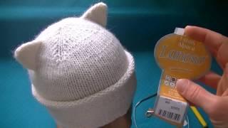 Knitting a hat with ears (cat's ears)