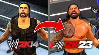 Hitting a Spear with Roman Reigns in EVERY WWE 2K Game!