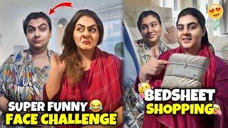 Super Funny Faces Challenge Kiya  | Bazar Se Laye New Bed Sheets 