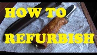 HOW-TO REFURBISH that crappy HELLE Bushcraft Knife