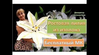 DIY/МК Ростовые цветы. Огромная лилия из изолона. Large lily of isolon