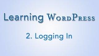 Learn WordPress - Logging In