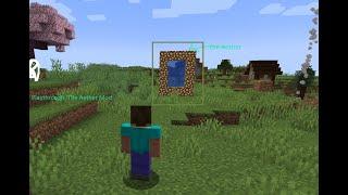 Exploring the Aether in Minecraft Java.