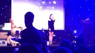 Natalia singing Whitney Houston's 'I Have Nothing' at tonight's 'When You Wish Upon a Star' charity.