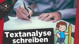 Wie schreibe ich eine Textanalyse? - Textanalyse schreiben: Einleitung, Hauptteil, Schluss erklärt!