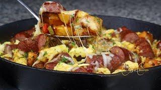 The best Quick & Easy Breakfast Skillet Recipe! | Breakfast Ideas | Brunch | Chaz’s Cuisines