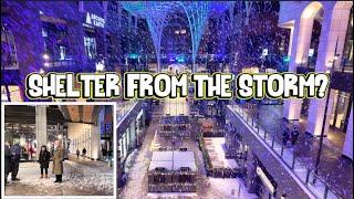 Winter At THE WELL: A Walk Around Downtown Toronto's Fancy New Outdoor Shopping Mall Amid A Snowfall