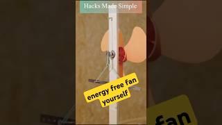 Craft an energy free fan yourself #DIY #fan #craft