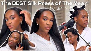 THEE BEST SILK PRESS OF THE YEAR! + BLOWOUT USING REVAIR