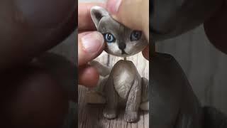 Cats out of Fondant or Clay - Cake Topper #shorts