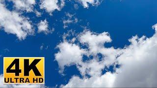 Blue Sky and Clouds Screen Saver (No sound) 2 Hours 4K UHD