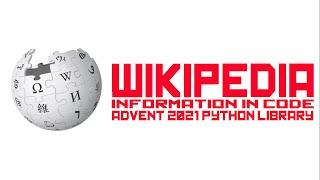 Load Wikipedia Pages from Python - Advent of Code, Python libraries