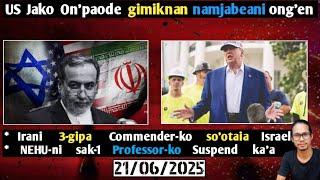 Israel Iran  War-o  US  jako  on'paode  darangnan  namjabeani  Iran...
