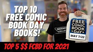 TOP 10 FREE COMIC BOOK DAY 2022 / 5 MOST EXPENSIVE COMICS OF 2021!