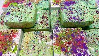 İce Green Soft Crunchy Reforms Crispy Gym Chalk Blocks ASMR | Oddlysatisfying