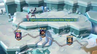 Lords Mobile- elite stage 8-12 death knight without rose knight