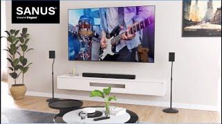 Unboxing the SANUS Adjustible Height Speaker Stands for Satellite & Bookshelf Speakers | HTBS