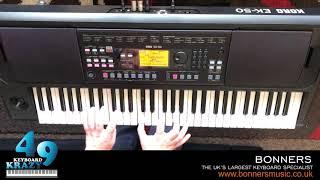 Korg EK-50 Keyboard - 744 Sounds Part 1/3