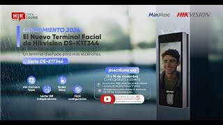 CURSO GRATUITO Y ABIERTO Conoce la MinMoe K1T344, el nuevo terminal de reconocimiento de Hikvision.