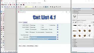 Плагин для  SketchUp: Cutlist