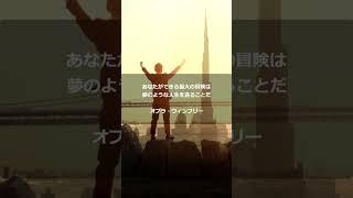 名言・格言【あなたができる最大の冒険は、夢のような人生を送ることだ。 オプラ・ウィンフリー】#shorts