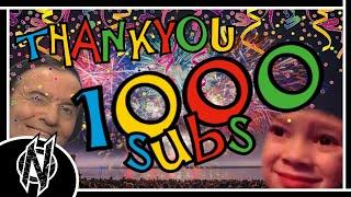 THANK YOU ALL SO MUCH!!! 1000 SUBS!