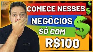  DESCUBRA Como Abrir um Negócio com 100 REAIS com 5 IDEIAS DE NEGÓCIOS LUCRATIVOS (Renda Extra)