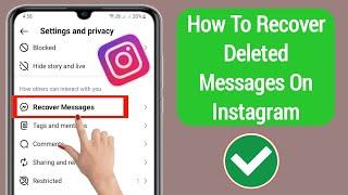 How To Recover Deleted Messages on Instagram | Recover Deleted Instagram Chats