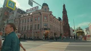 City Walk | A Walk Through Its Beautiful Central Streets | Kazan City, Russia