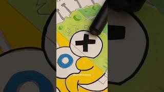Watch SpongeBob Transform in 2 Unique Styles with Posca and Arrtx Markers! #shorts