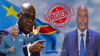 Urgent  FÉLIX TSHISEKEDI répond à  kabila, ça chauffe  aujourd'hui , c'est finis