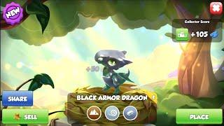 Hatched Black Armor Dragon | Complete Steelbound Dragons Collection | Dragon Mania Legends