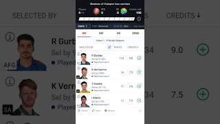 AFG vs SA today dream11 prediction team || AFG vs SA || Afghanistan vs South Africa 3rd ODI #dream11