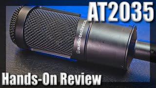 Audio Technica AT2035 Large Condenser XLR Studio Microphone - Hands-On Review