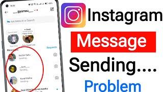 Instagram Messages Sending Problem Today || Instagram Message pending problem solved