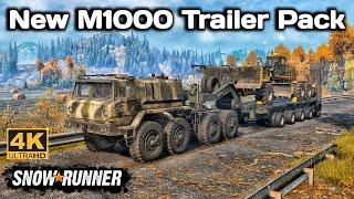 New M1000 Trailer Pack In SnowRunner Season 14 #snowrunner #truck #4k