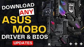 How to Download Asus Motherboard drivers and BIOS Updates