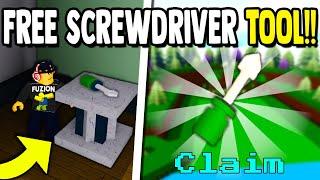 how I got FREE SCREWDRIVER TOOL!! | Build a Boat for Treasure ROBLOX