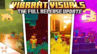 ALL DIMENSIONS UPDATED & BRAND NEW BIOME OVERHAULS! - Minecraft Vibrant Visuals Update 1 Out Now
