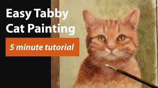 Easy Tabby Cat Painting Tutorial and Essential Tips for Painting Cat Fur