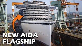 The Construction of 300 METRE AIDAprima - CRUISE SHIP - CINEMATIC TIMELAPSE 4K