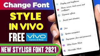 Vivo font style free | vivo fonts | vivo font change | vivo me free me font kaise apply kare 2024 ||