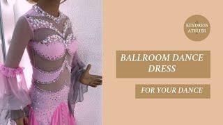 Pink ballroom dance dress