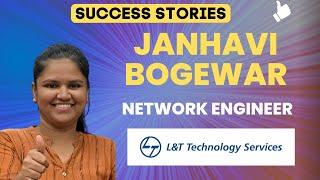 Janhavi's Success Story: From I-MEDITA's Multi-Track(JGP) Training to L&T Technology Services #ccna